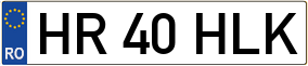 Trailer License Plate